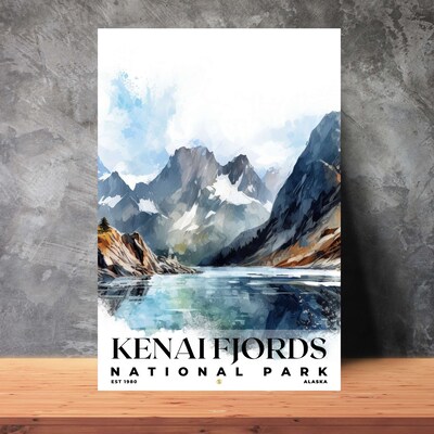 Kenai Fjords National Park Poster, Travel Art, Office Poster, Home Decor | S4 - image2